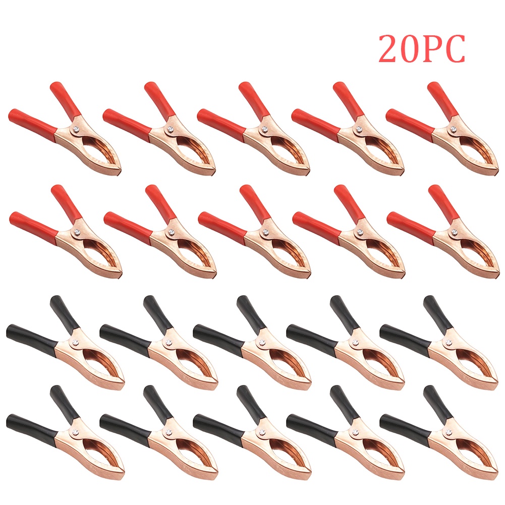 IMPORT MINI BATTERY CLIP CAR GROUNDING WIRE COLOR CROCODILE CLIP POWER CLIP FULL SHEATH FISH CLIP