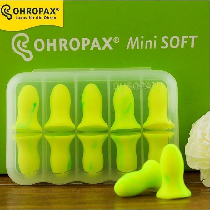 Ready 5pairs Ohropax Mini Soft Earplugs Washable Foam Ear Plugs Sleeping