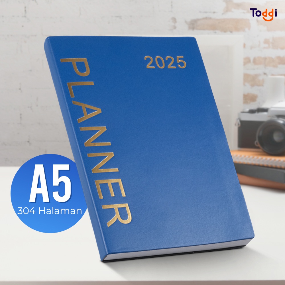 

Toddi Buku Agenda Softcover Monthly Planner Notebook A5 304 Halaman - TD-2025