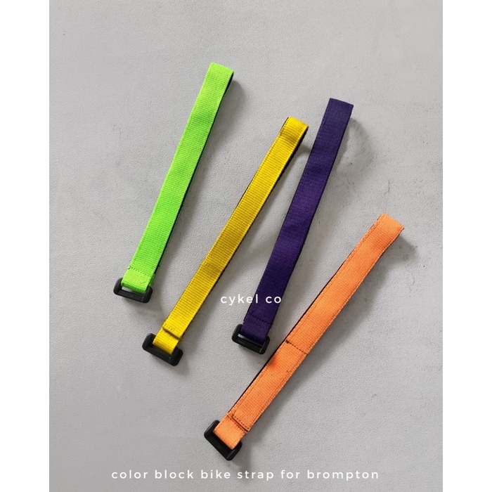 Color Block Folding Bike 16Inch Strap Adjustable Velcro #Gratisongkir