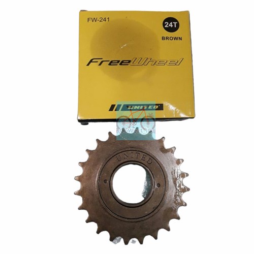 Freewheel Gear Gir Belakang Sepeda 24T United Single Speed Anak Bmx #Gratisongkir