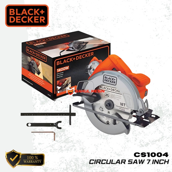 Mailtank Power - Mesin Gergaji Cs 1004 Black Decker Cs1004 Circular Saw With 36T Blade