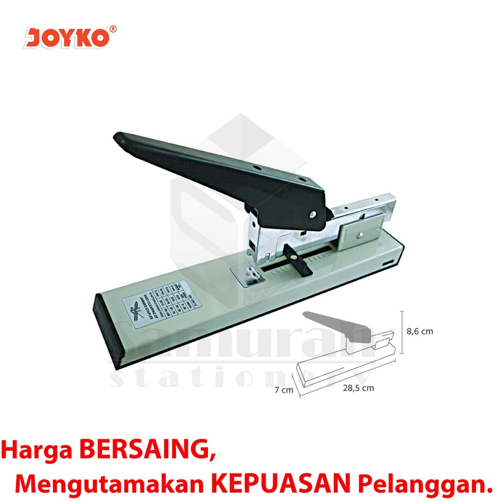 

Stapler Joyko HD-12N/13 Pendek / Mesin Staples Jilid HD 12N / 13 Kecil / Alat Strapler HD 1213 Heavy