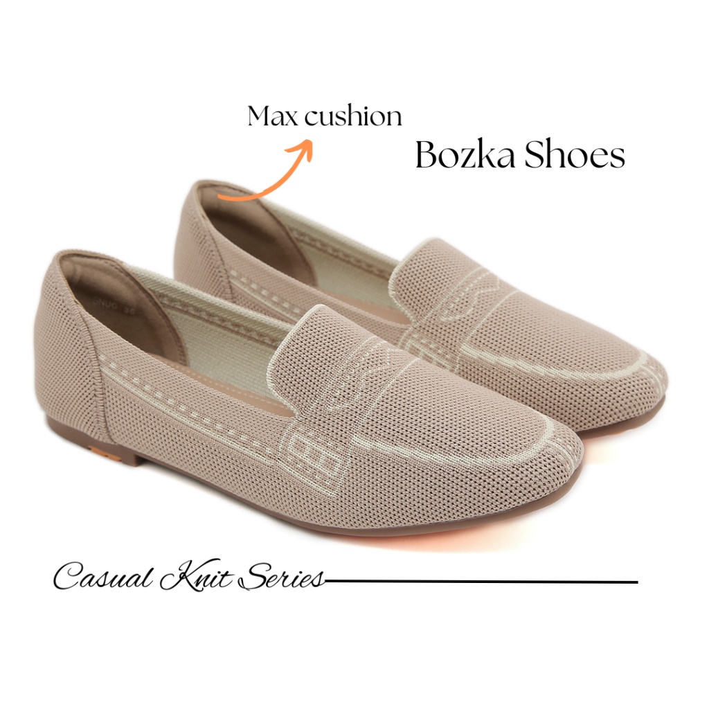 Sale Bozka Sepatu Wanita Rajut Snug Slip Resistant