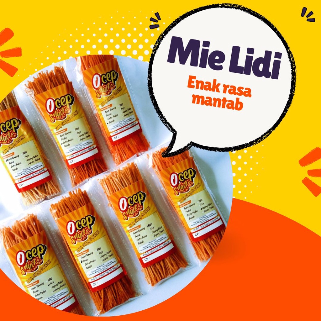 

MIE LIDI OCEP PAKET JUALAN ISI 100 BUNGKUS WE!