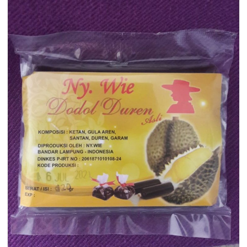 

Dodol Durian Ny Wie Kemasan Jar isi 4 Asli Lampung WE!