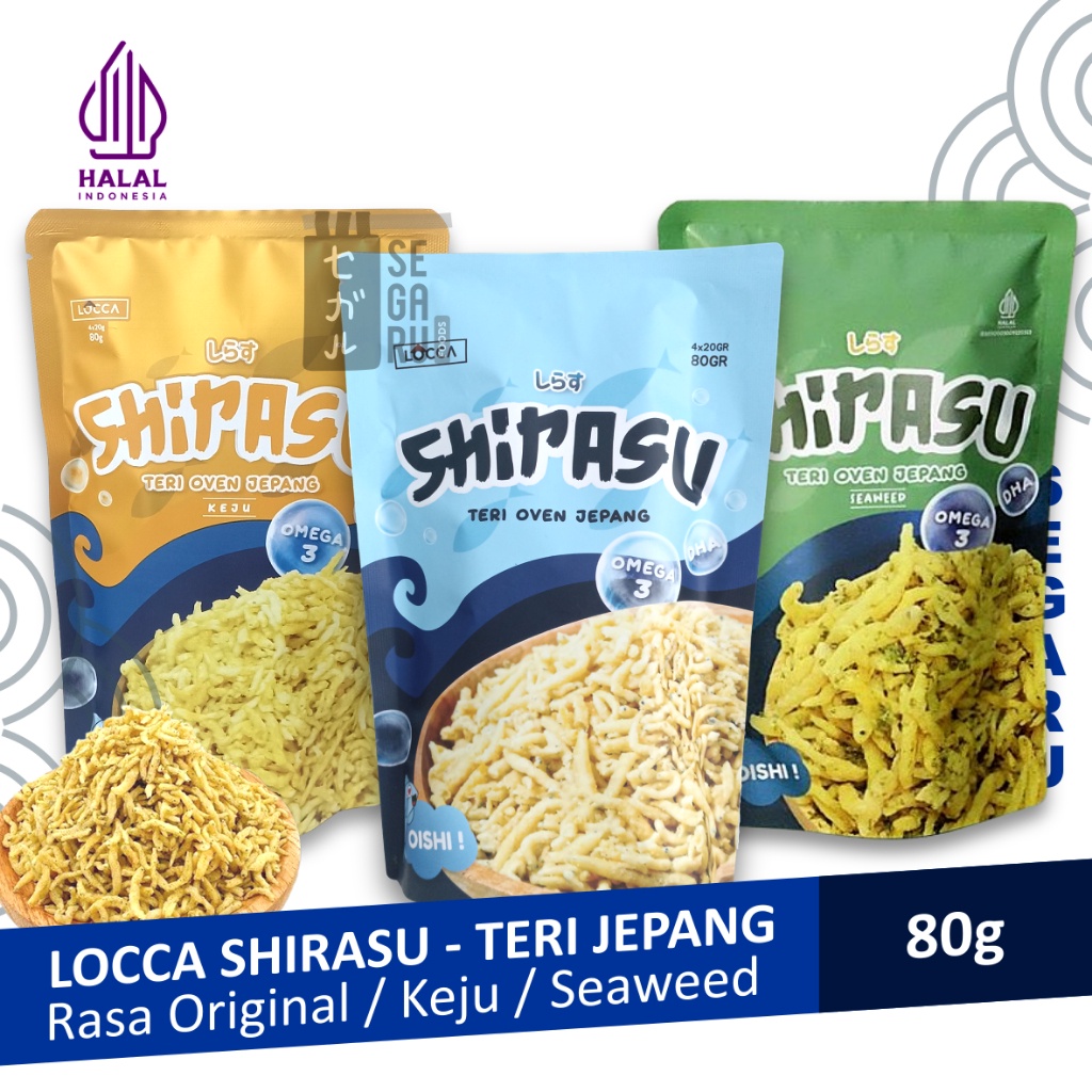 

LOCCA Shirasu Teri Jepang Taburan Camilan Jepang Sehat Halal WE!