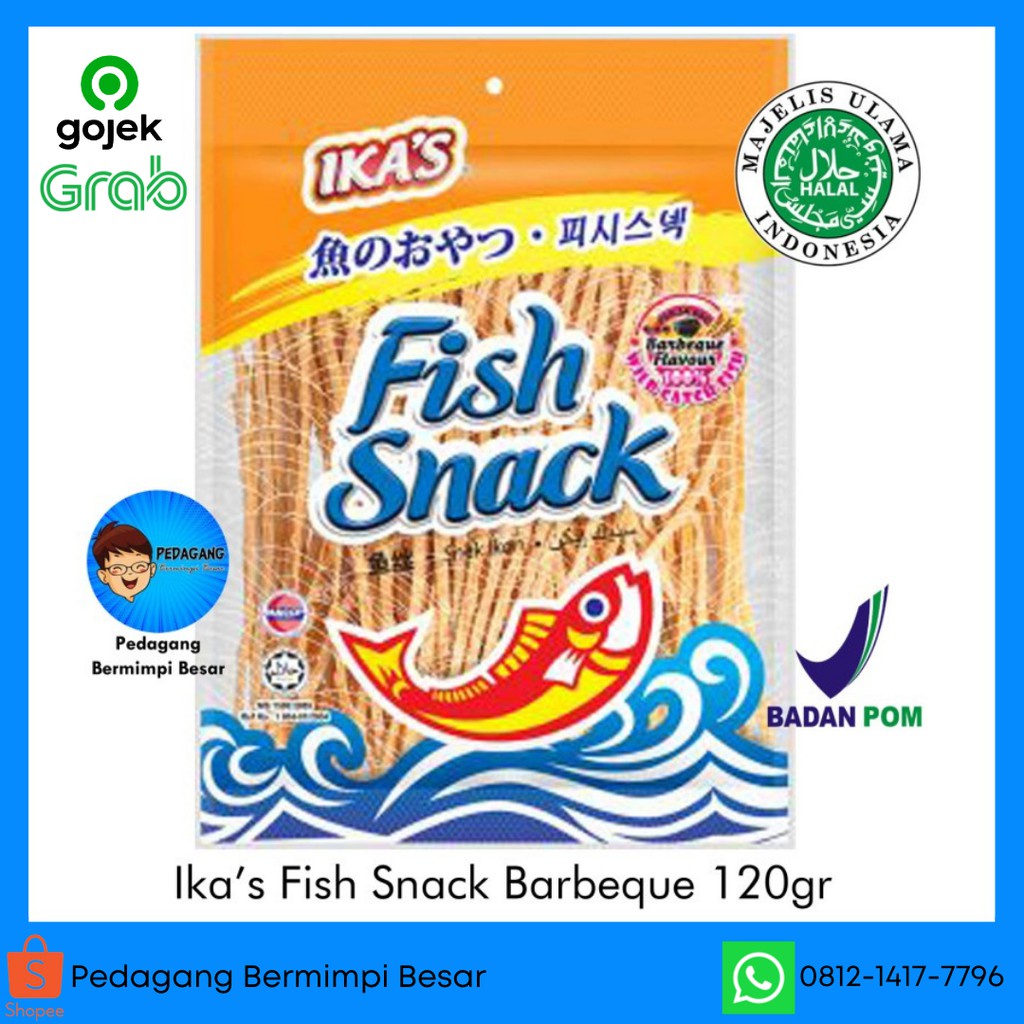 

Ikas Fish Snack BBQ 120gr Snack Ikan Malaysia Snack Lidi Ikan WE!