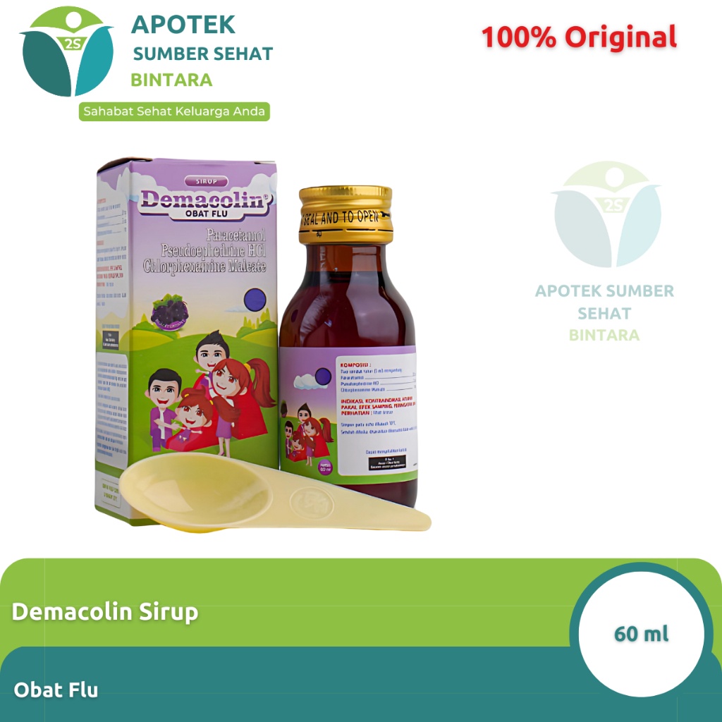 Demacolin sirup 60 ml - Obat Pilek