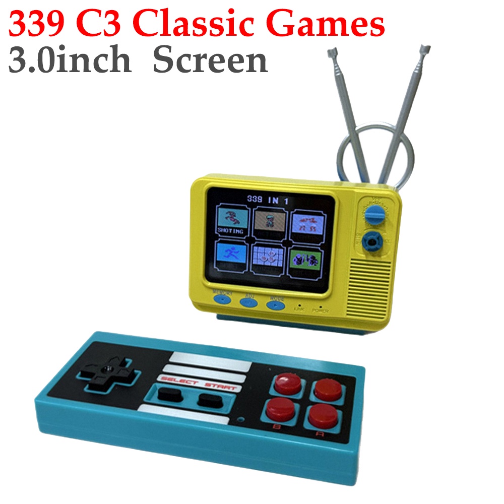 Handheld Game Consoles Mini TV Style Support AV Output and USB Charging Electronic Games Machine Bui