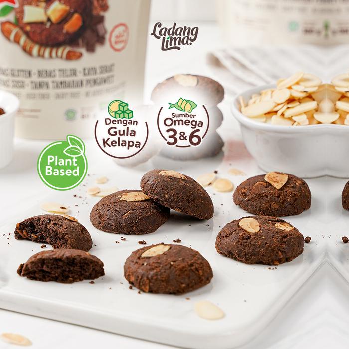 

BLACKMOND 500G - LADANG LIMA COOKIES COKLAT ALMOND GLUTEN FREE FOOD CHOCOLATE SNACK COKELAT CEMILAN