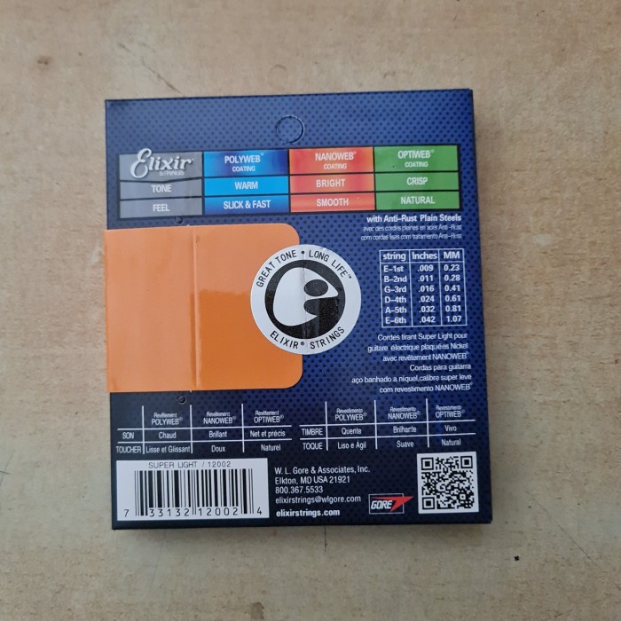 SENAR GITAR ELIXIR ELEKTRIK ELECTRIC