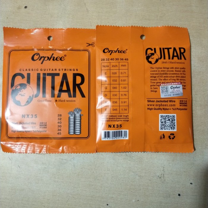SENAR GITAR ORPHEE NYLON CLASSIC KLASIK