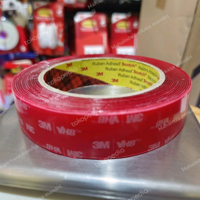 

CLEAR DOUBLE TAPE VHB 4910 PEREKAT 3AM ORIGINAL DOUBLE TIP 20MM X 4.5M