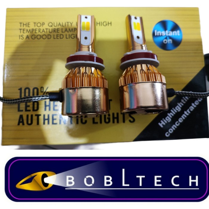 Ready BOBLTECH Lampu Headlamp Foglamp Mobil Led Dua Warna H1 H3 H11 H7 HB4 12V - 24V