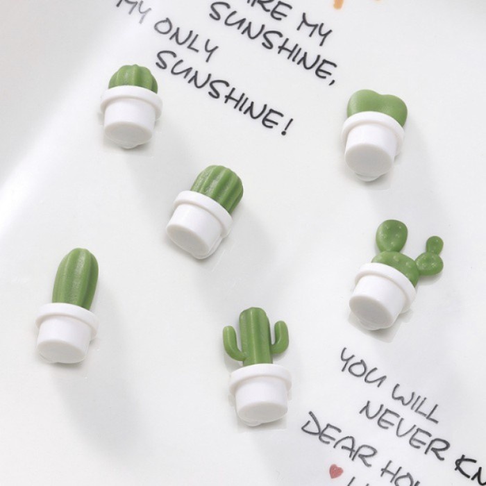 Magnet Kulkas Lucu Kaktus Mini Serbaguna Tempelan P AD (Set) Tanyakan Stock