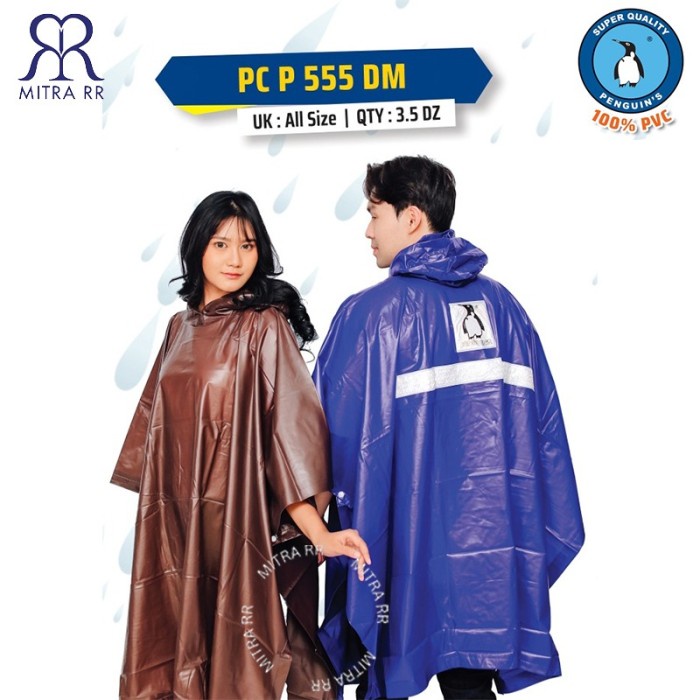 Jas Hujan Pono Batman Penguins Uin P-555 Pvc Tebal