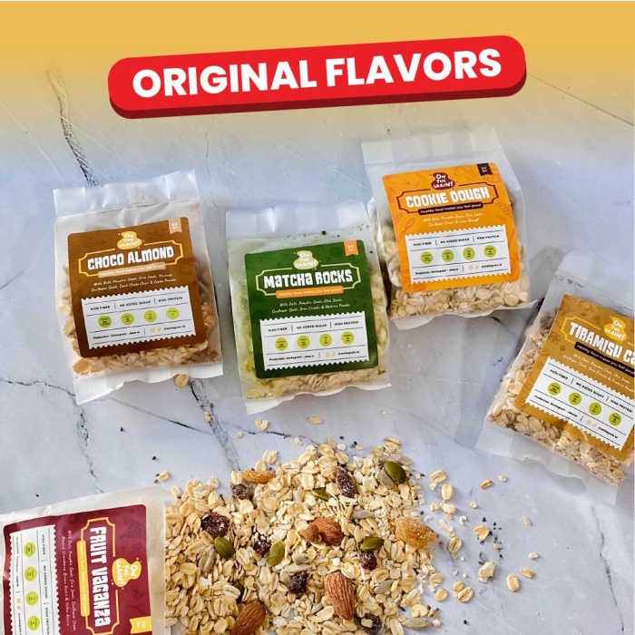 

10Pcs On The Grain Overnight / Instant Oat - Healthy Breakfast / Snack