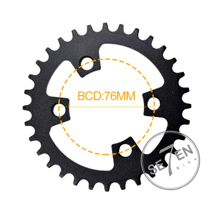 Pedal Addict 76 Bcd Chainring -Gratisongkir