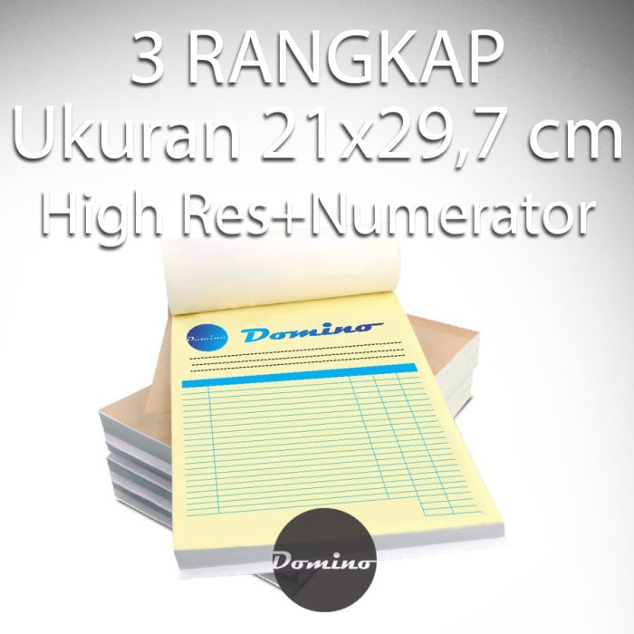 

HOT SALE! Cetak A4 NCR Invoice Nota Tanda Terima 3 Rangkap High Res Numerator