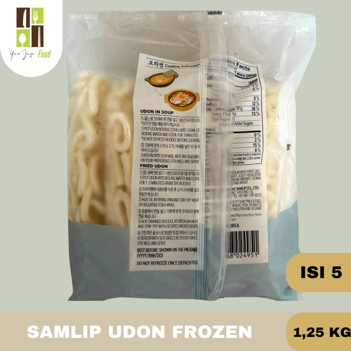

Promo Terbatas Samlip Udon Frozen / Mie Udon / Frozen Noodles Kemasan 1,25Kg Isi 5 Pc Aman