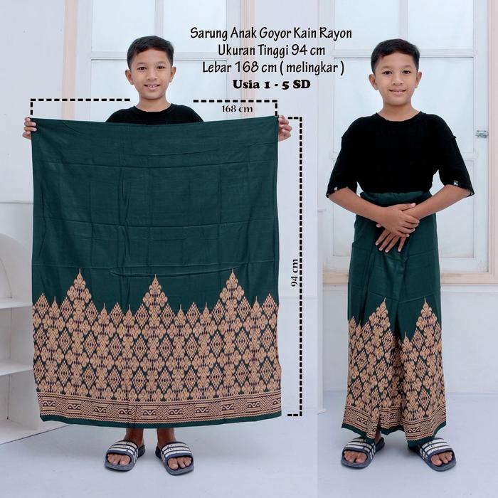 SARUNG ANAK LAKI-LAKI USIA SD-SMP/SARUNG BATIK/SARUNG SANTRI/SARUNG PEKALONGAN
