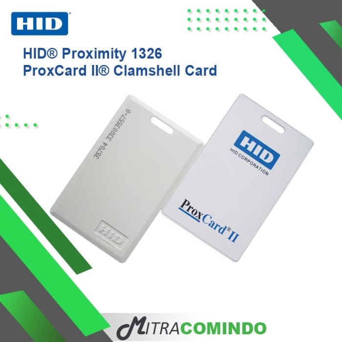 

Ready- Kartu Akses HID Proximity 1326 ProxCard II Clamshell Card