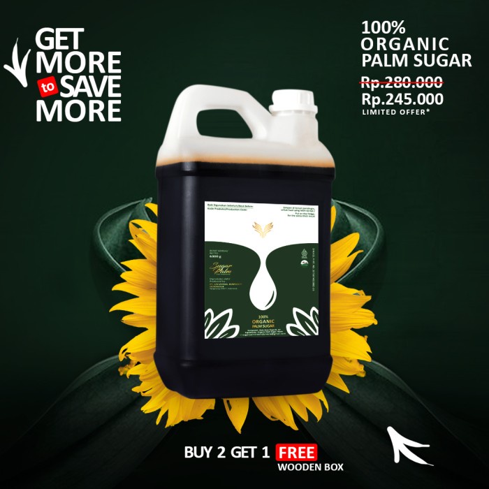 

BARANG TERLARIS Gula Aren Cair Asli, 5 Liter - 100% Organik Tanpa Pemanis Tambahan