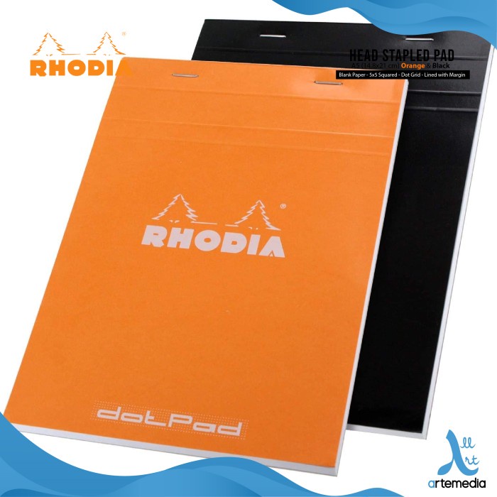

BARANG TERLARIS Buku Catatan Rhodia A5 Head Stapled Pad N16 Notepad