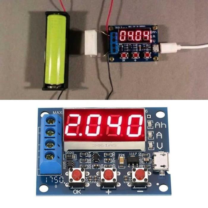 Modul Tester Kapasitas Baterai 18650 Battery Capacity Meter - HW586