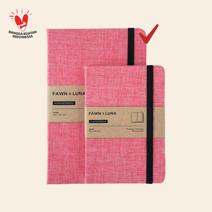 

BARANG TERLARIS Fawn & Luna - VIVID ROSE - Notebook A5 A6 - Buku Jurnal/Agenda/Diary/Catatan