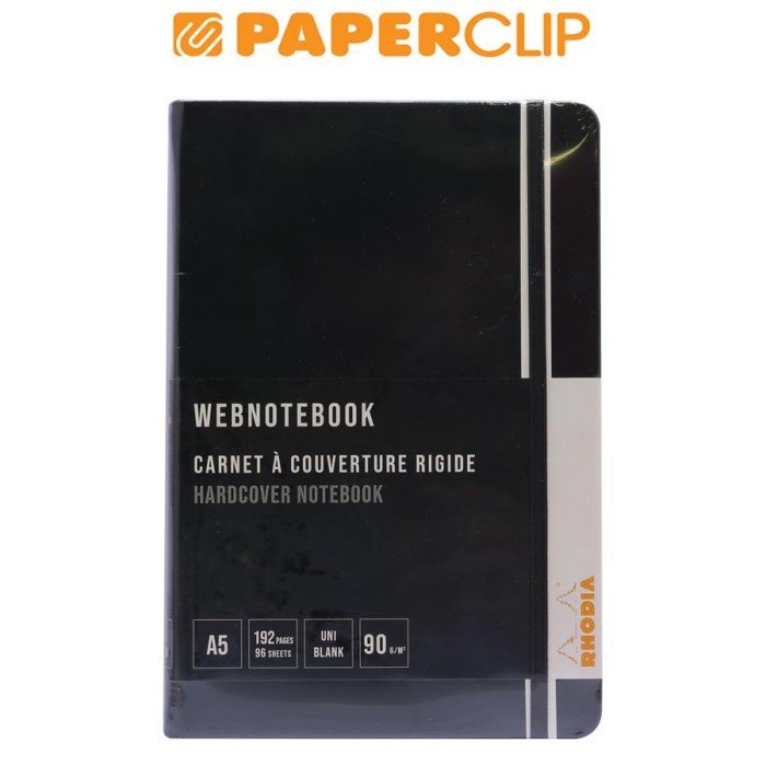

BARANG TERLARIS WEBNOTEBOOK RHODIA HARD COVER 14X21 BLACK BLANK 118669C