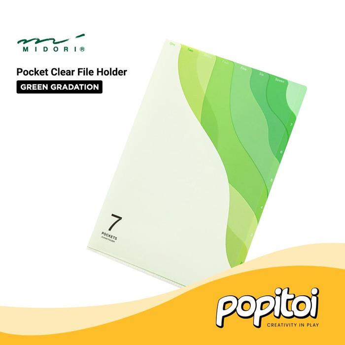 

BARANG TERLARIS MIDORI 7 Pocket Clear File Holder A4