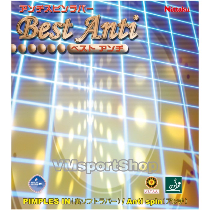 BARANG TERLARIS Nittaku Best Anti - Anti Spin Karet / Rubber Bet / Bat Pingpong