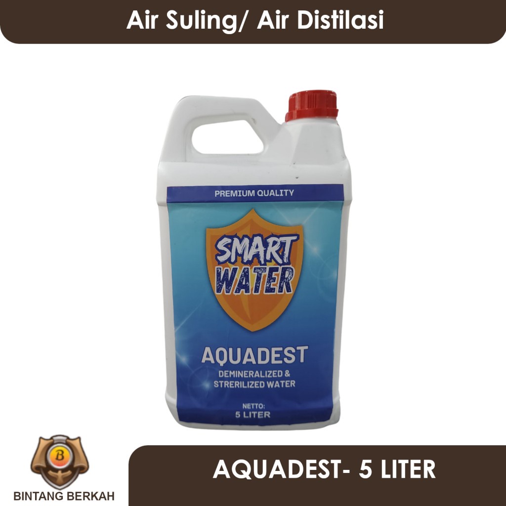 Air Aquadest Smart Water 5 Liter Aquadest Air Suling Air Distilasi