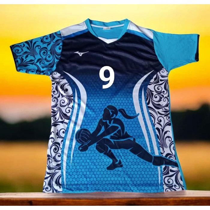 Best Seller Jersey Voli Cewek Lusinan Bernomer Isi 12Pcs Baju