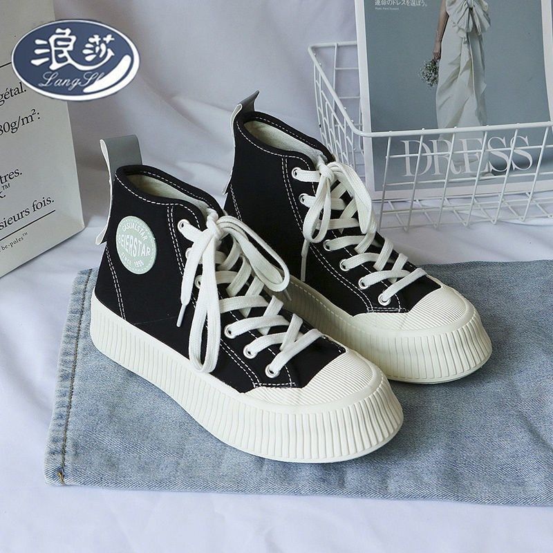 Sepatu Sneaker Wanita Fashion Sepatu Canvas Wanita Import Terlaris Ukuran 35-40 BEIER STAR TEBAL