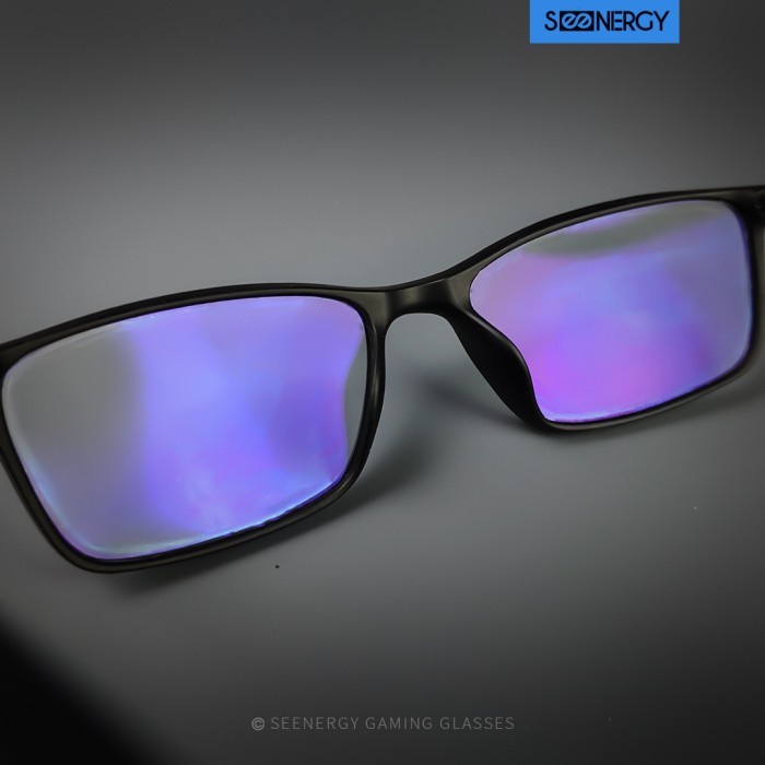 (TopSeller) SEENERGY Kacamata Gaming Zeus Midhnight Black