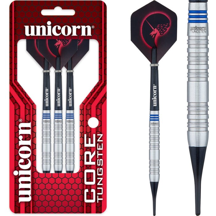 Dart Soft tip - Unicorn Core Tungsten - Style 1 - Blue Ring - 20g