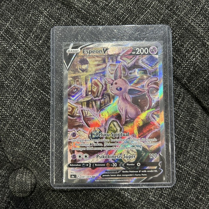 Espeon V Alternate Art / AA Pokemon Indonesia Original