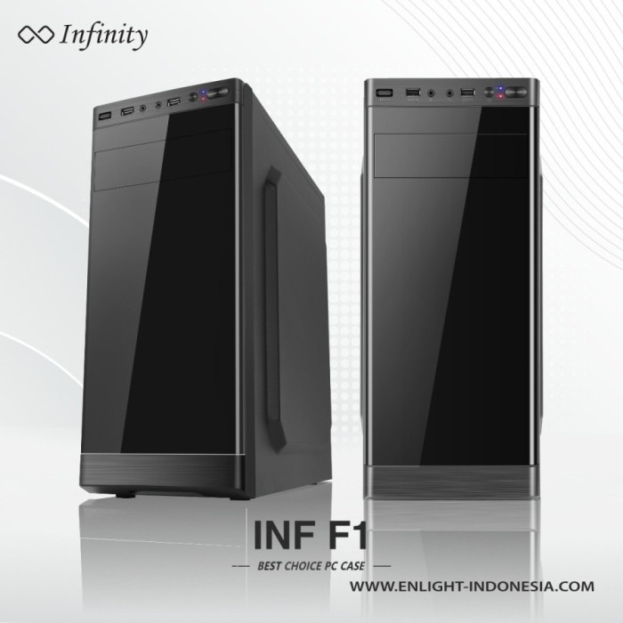 Ready Casing INFINITY F1 PLUS PSU 250 WATT - NON FAN