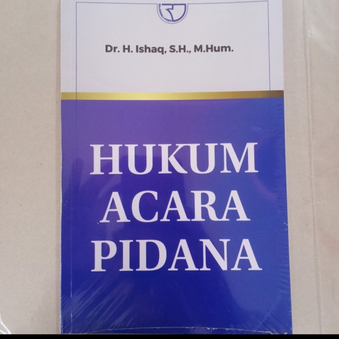 

SALE !!! BUKU HUKUM ACARA PIDANA. DR. H. ISHAQ SH READYY