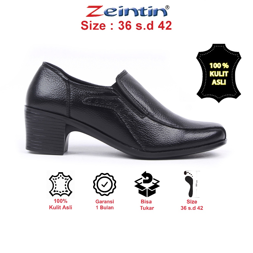 Zeintin - Sepatu Pantofel Wanita Sepatu kerja wanita sepatu wanita Kulit Zeintin BJ -JaminanMutu