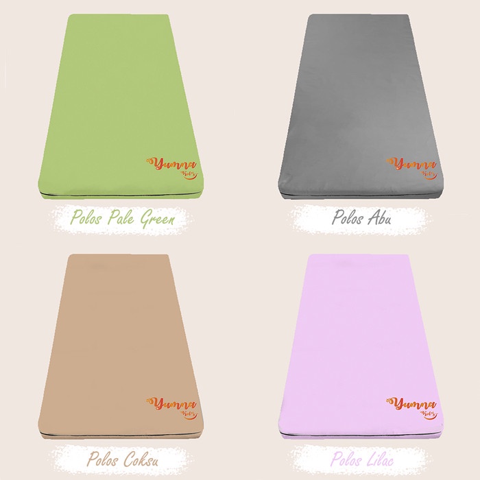 New- Sarung Kasur Polos 90x200x15 Sprei Resleting 90x200