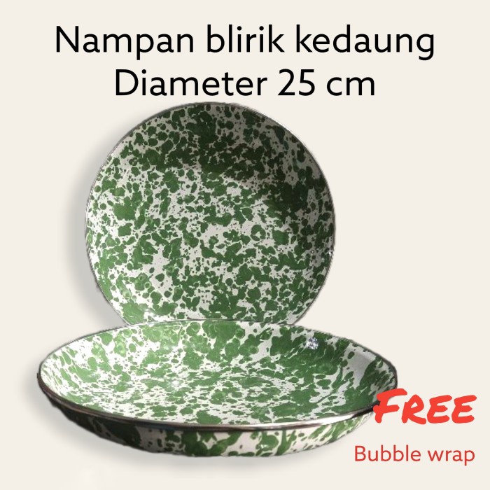 PREMIUM Nampan baki blirik kedaung/ Swirl tray kedaung/ diameter 25 cm