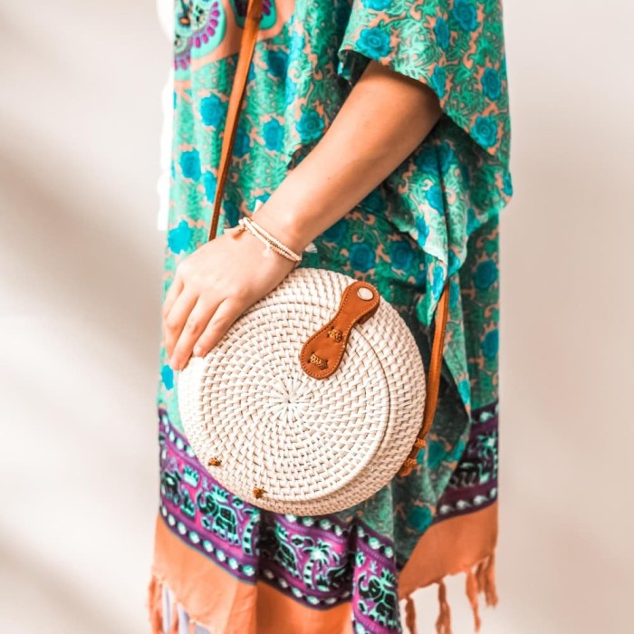 PREMIUM Tas Rotan Kendi Slempang Bali Murah