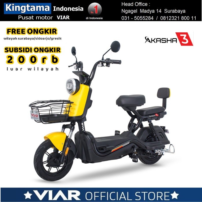 Best seller Sepeda Listrik VIAR AKASHA - SURABAYA - ORIGINAL Terlaris