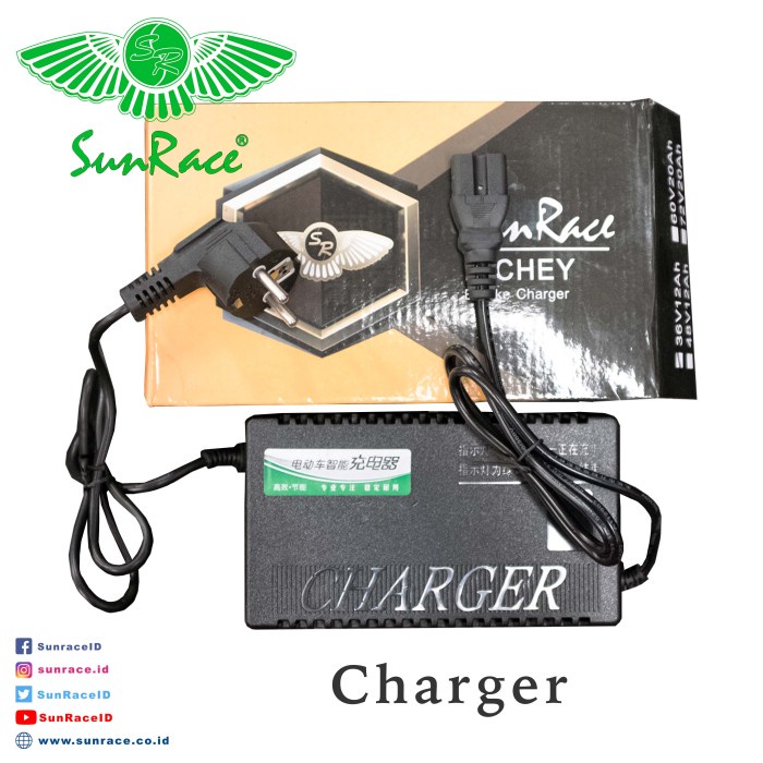 Best seller CHARGER 36 V - 12 AH SEPEDA LISTRIK SUNRACE & RICHEY Terlaris