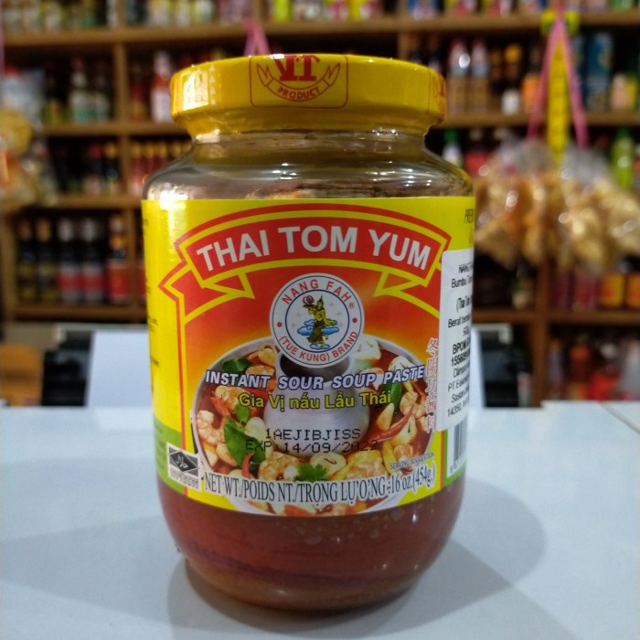 

Promo Terbatas Nang Fah Thai Tom Yum/ Tomyam Instant Sour Soup Paste 454Gr Aman