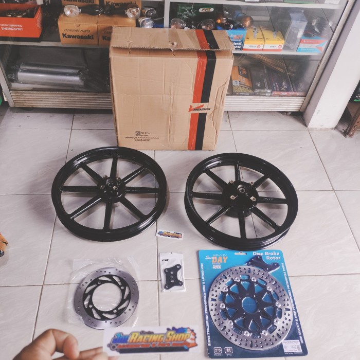 Termurah Velg Racing V Rossi Dragon set Disk PNP Ninja RR/R/SS set Ban Pirelli Diablo Rosso